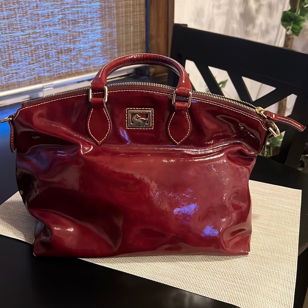 LIGHTLY USED RED DOONEY & BOURKE HANDBAG